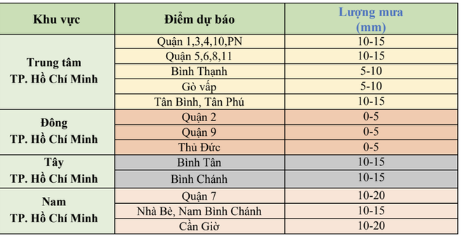  Toàn TP HCM bất ngờ xuất hiện mưa ngâu xua tan oi bức  - Ảnh 1.