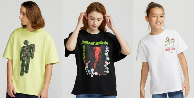Uniqlo Billie Eilish Black Tee Mens Fashion Tops  Sets Tshirts  Polo  Shirts on Carousell
