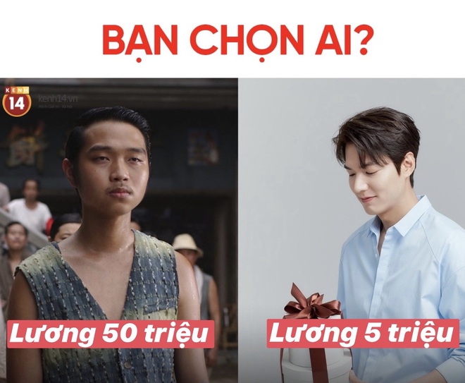 Trai kém sắc lương 50 triệu vs trai đẹp lương 5 triệu: Các chị em mất liêm sỉ chọn cả 2 để có 55 triệu, được không cả nhà? - Ảnh 1. Trai kém sắc lương 50 triệu vs trai đẹp lương 5 triệu: Các chị em mất liêm sỉ chọn cả 2 để có 55 triệu, được không cả nhà? - Ảnh 1.