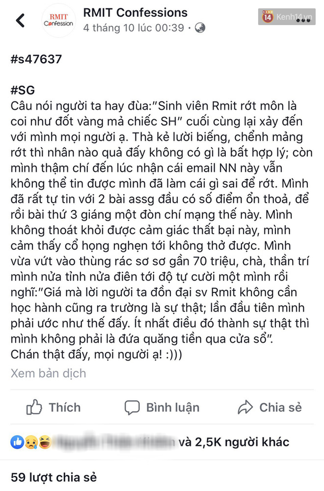 Trường con nhà giàu RMIT mở confession đậm mùi sang chảnh: Hỏi ông chủ đi xe máy sinh viên đi ô tô được không, 1 tỷ đóng học có đủ? - Ảnh 7.