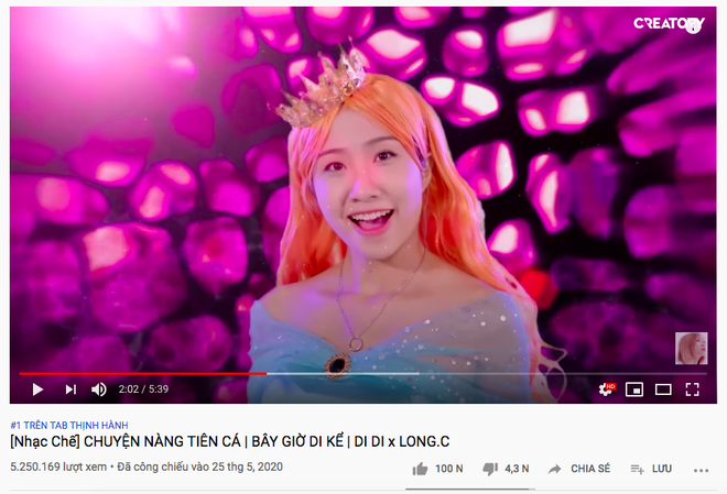 Ngồi trên #1 trending Youtube được gần 1 tuần, Bích Phương đã mất trắng ngôi vương vào tay một nữ hoàng nhạc chế không phải Hậu Hoàng - Ảnh 3.