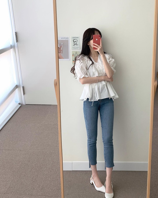 Có một kiểu áo blouse đi qua bao mùa Hè rồi vẫn hot, diện lên cực sang và còn tạo hiệu ứng dáng mi nhon hẳn - Ảnh 7.