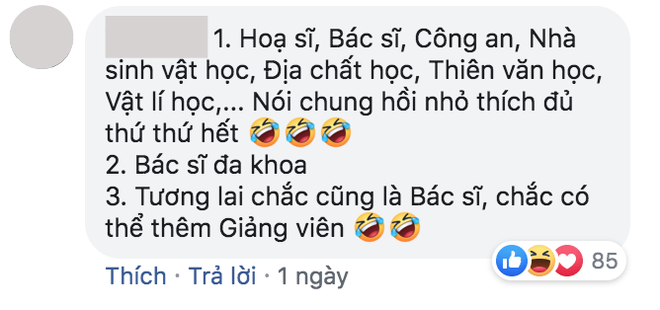 Thử thách câu hỏi nghề nghiệp gây bão cộng đồng mạng: từ ước mơ trở thành idol Kpop, diễn viên đến thực tế ở nhà trông con khiến ai cũng phì cười - Ảnh 2.