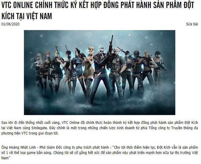 Nóng: Không có chuyện Đột Kích đóng cửa tại Việt Nam, chỉ là VTC Online chơi trò sang tên đổi chủ - Ảnh 1.