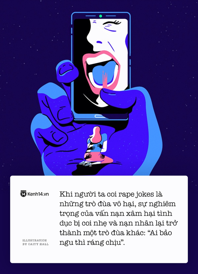 Rape jokes và trò đùa tình dục xấu xí: Những tràng cười ngặt nghẽo trên nỗi đau của người khác - Ảnh 1.