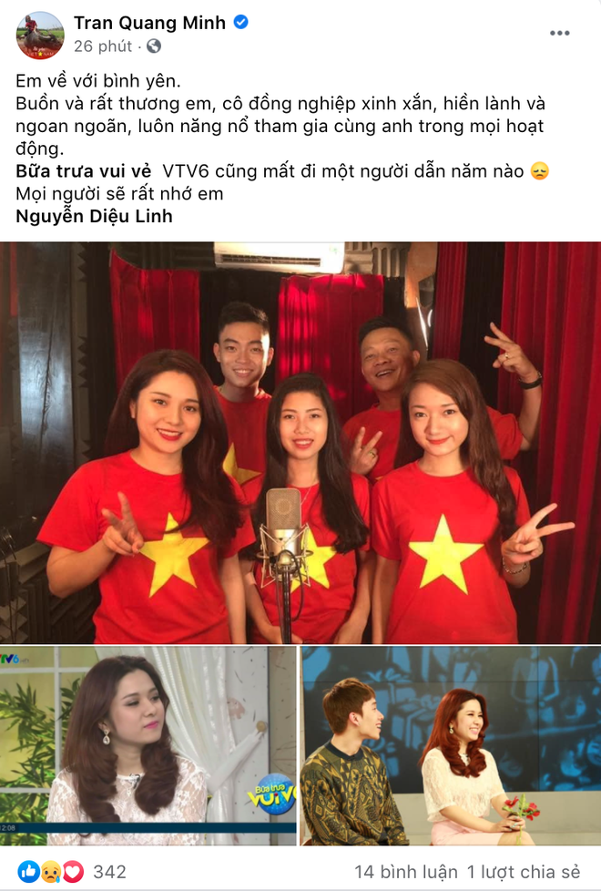 Đồng nghiệp ở VTV và các đài truyền hình xót xa khi nghe tin MC Diệu Linh qua đời: “Sẽ không còn đau khổ em nhé” - Ảnh 4.