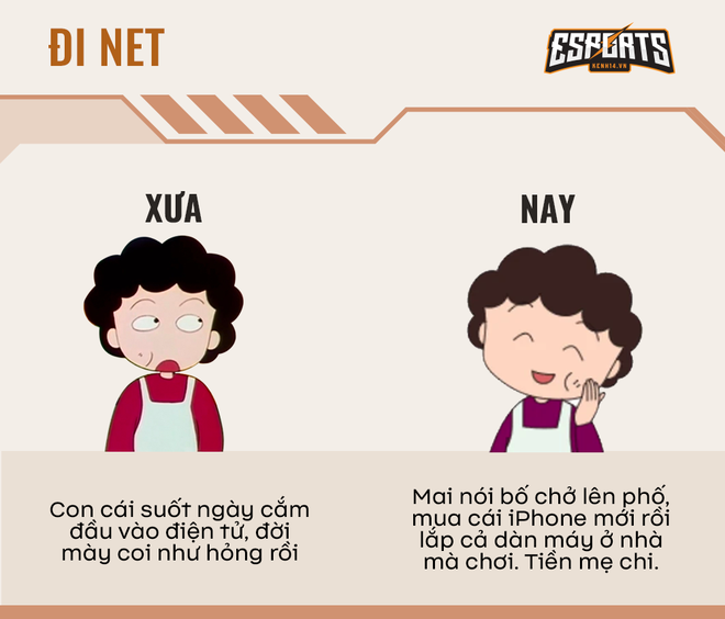 Tuổi thơ 8x-9x l&agrave; những ng&agrave;y bị mẹ gank qu&aacute;n net sấp mặt, c&ograve;n mẹ game thủ b&acirc;y giờ lại kh&aacute;c một trời một vực - Ảnh 1.