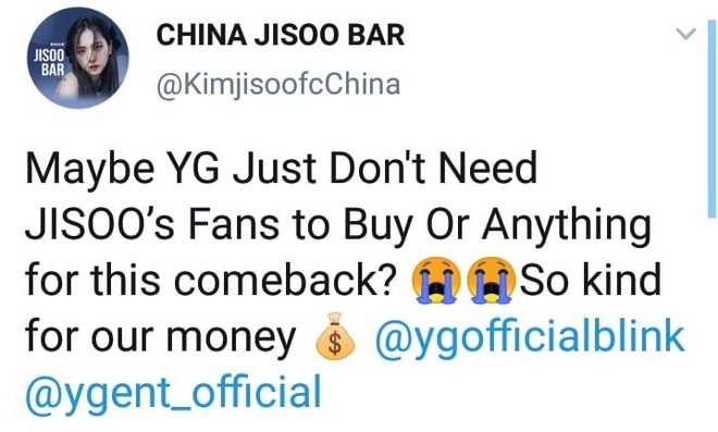 Jisoo (BLACKPINK) lại bị cho ra rìa, netizen phẫn nộ công phá trending Twitter toàn cầu, mỉa mai YG chắc không cần fan Jisoo đâu nhỉ - Ảnh 8.