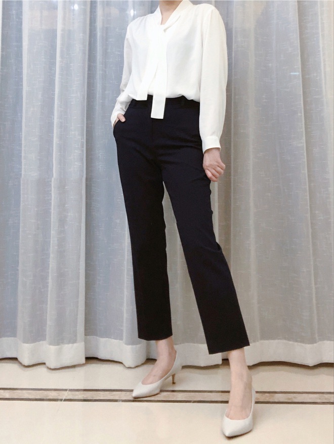 Nếu 1 ng&agrave;y ch&aacute;n sơ mi, c&aacute;c n&agrave;ng h&atilde;y thử sang &aacute;o blouse thắt nơ điệu đ&agrave; m&agrave; chanh sả - Ảnh 4.