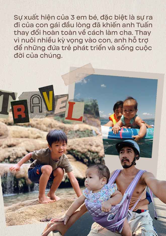 Ông bố Hà Nội bỏ việc vì nghiện con: Cùng con “đi đu đưa” từ 6 tháng tuổi, 3 tuổi đã “thả” con đi khám phá đảo hoang, cứu hộ rùa - Ảnh 3.