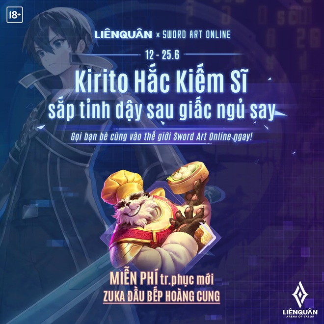 Siêu phẩm kết hợp giữa Garena và Sword Art Online: Kirito và Asuna chính thức có mặt trong bản cập nhật mới nhất của Liên Quân Mobile! - Ảnh 6.