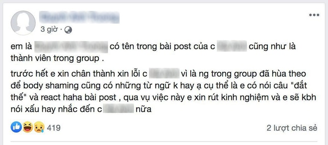 Nữ sinh Hà Nội bị nhóm HS cấp 2, cấp 3 lập group chê bai ngoại hình thậm tệ: Nạn nhân đăng đàn yêu cầu được xin lỗi  - Ảnh 7.