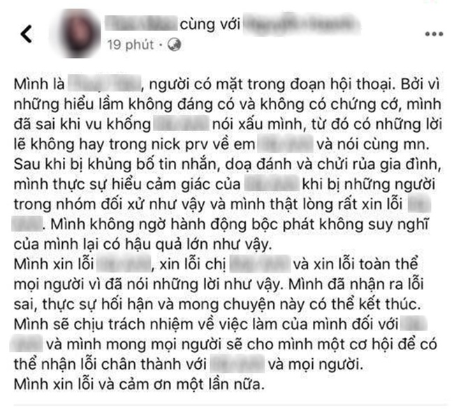 Nữ sinh Hà Nội bị nhóm HS cấp 2, cấp 3 lập group chê bai ngoại hình thậm tệ: Nạn nhân đăng đàn yêu cầu được xin lỗi  - Ảnh 6.