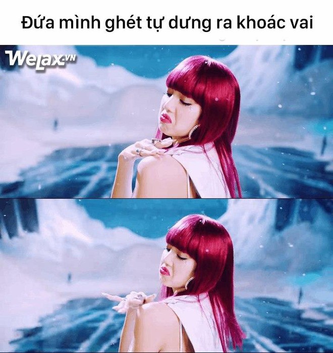 Lisa bĩu m&ocirc;i phủi tay l&agrave;m chao đảo MXH d&ugrave; xuất hiện chưa đến 1 gi&acirc;y, netizen tặng bộ meme để bạn trả treo ngay với đứa m&igrave;nh gh&eacute;t - Ảnh 5.