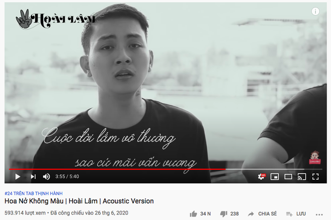 Hoài Lâm đang có tới 2 video đều lọt top trending giữa ồn ào ly hôn và nghi vấn bán cafe vỉa hè, khán giả ra sức ủng hộ trở lại con đường âm nhạc - Ảnh 2.