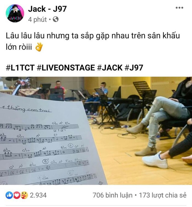 Hậu lùm xùm bị nghi nói xấu Sơn Tùng M-TP và ViruSs, Jack âm thầm luyện tập vũ đạo cho màn live stage sắp tới - Ảnh 2.