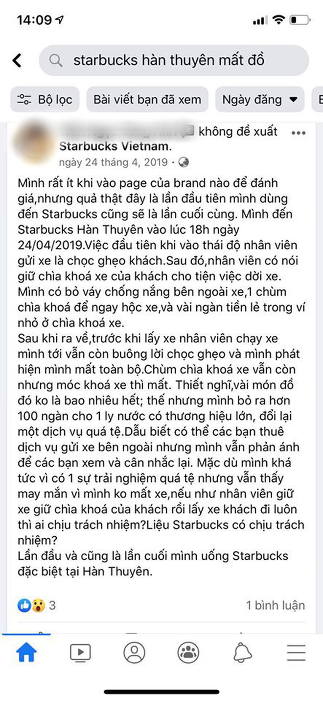 Li&#234;n tục nhiều kh&#225;ch h&#224;ng phản &#225;nh mất đồ tại Starbucks H&#224;n Thuy&#234;n, gi&#225;m đốc truyền th&#244;ng l&#234;n tiếng: &amp;quot;Cửa h&#224;ng kh&#244;ng l&#224;m g&#236; được cả&amp;quot; - Ảnh 5.