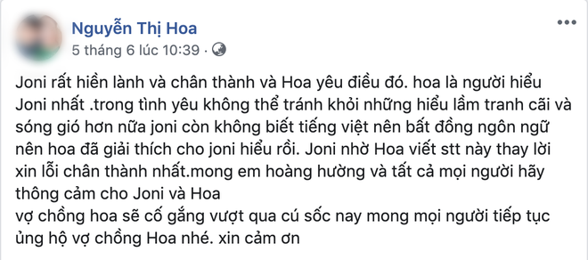 Cô dâu 65 tuổi lên tiếng giải thích sau thông tin bị chồng đánh đập, cho biết đã được chồng xin lỗi - Ảnh 2.