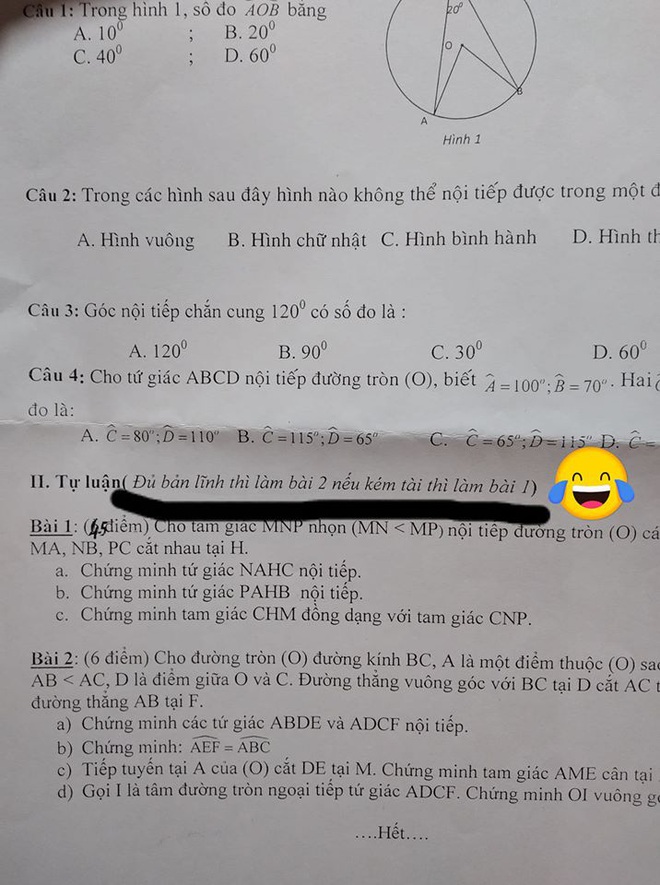 Cô giáo cho tự chọn đề kiểm tra nhưng không quên cà khịa đỉnh cao, học sinh đọc vào là nhột đành cắn răng làm đề khó - Ảnh 1.