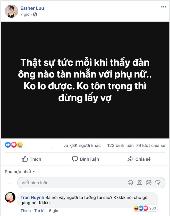 Hari Won đăng status bức xúc đàn ông tàn nhẫn với phụ nữ, không tôn trọng thì đừng lấy vợ, chuyện gì đây? - Ảnh 2.