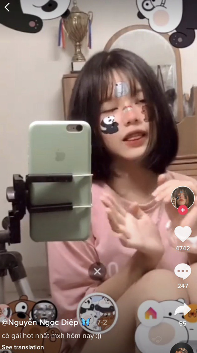 Gái xinh 53k follow trên Tiktok bị gọi là bản sao của Thanh Tâm “Bắp cần bơ” - Ảnh 6.