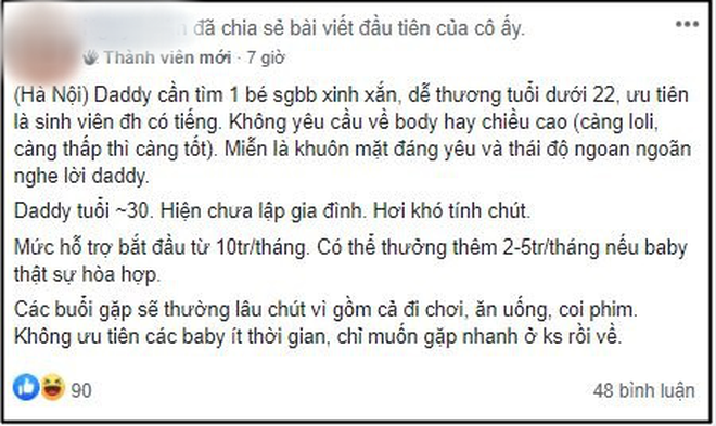 Các nữ sinh 2k vào group kín tìm &quot;sugar daddy&quot; chu cấp 8 - 10 triệu&frasl; tháng, chuyên gia lên tiếng: &quot;Cần lên án nhưng khó xử lý&quot; - Ảnh 4.