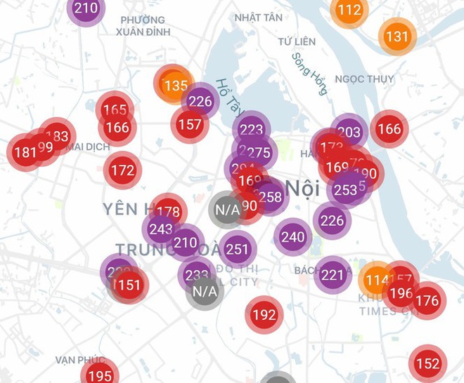 Hà Nội lại ô nhiễm không khí rất nghiêm trọng - Ảnh 1.