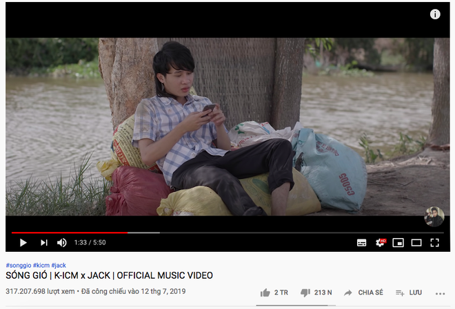 Là 1 Thằng Con Trai cán mốc 3 triệu like, Jack soán ngôi chính mình ở Top MV nhiều like nhất lịch sử Vpop nhưng vẫn thua Sơn Tùng M-TP - Ảnh 5.