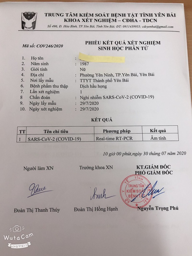 Hai trường hợp nghi mắc Covid-19 tại Y&ecirc;n B&aacute;i đều c&oacute; kết quả &acirc;m t&iacute;nh - Ảnh 1.