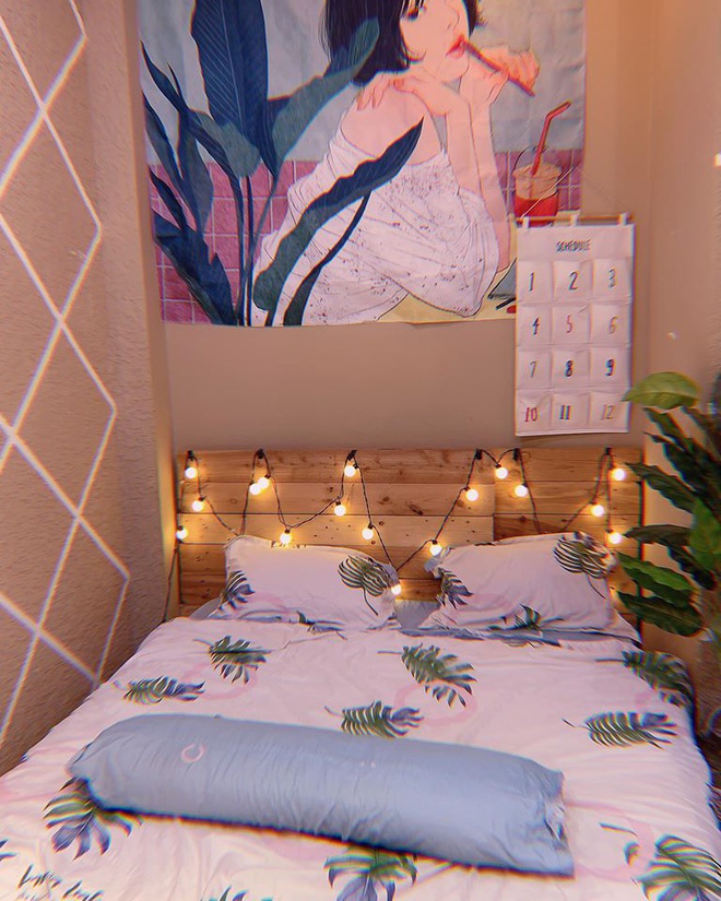 Decor phòng trọ từ A-Z quá ưng, cô gái ở lì trong nhà xuyên suốt 1-2 tuần mà không biết chán - Ảnh 2.