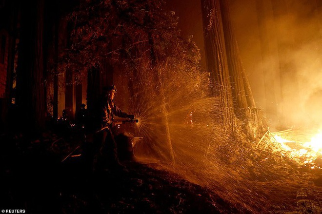 California hóa Hỏa Diệm Sơn vì cháy rừng, dân liều mình lái xe lao qua biển lửa - Ảnh 10.