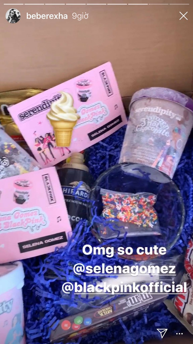 BLACKPINK và Selena Gomez PR &quot;cực mạnh&quot; cho Ice Cream: Tặng set quà toàn kem và kẹo siêu ngọt ngào cho dàn sao US-UK! - Ảnh 6.