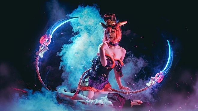 LMHT: Ngất ngây với bộ ảnh cosplay Evelynn Huyết Nguyệt đầy ma mị, sexy - Ảnh 8.