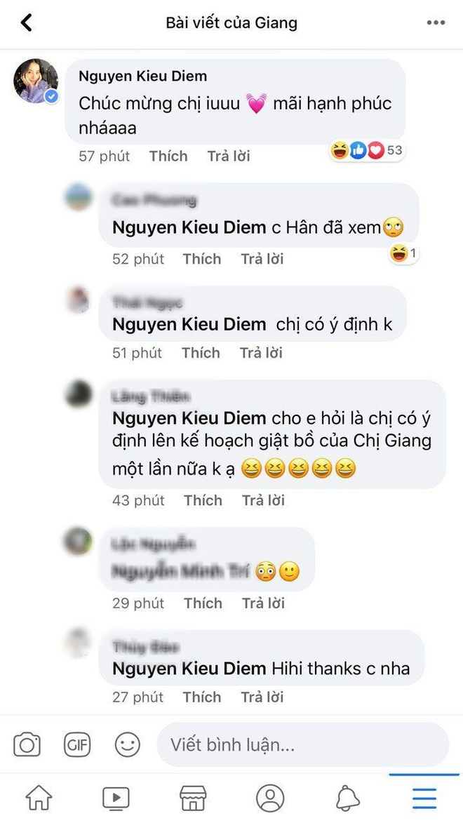 Tiểu tam Karen Nguyễn chúc mừng Hương Giang thành đôi, nhưng netizen liền lo sợ kịch bản giật bồ lặp lại - Ảnh 3.