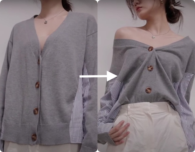 Ngoài cách của Jennie, các nàng có thêm 2 chiêu diện cardigan gợi cảm ngay cả khi eo to, bụng béo - Ảnh 6.