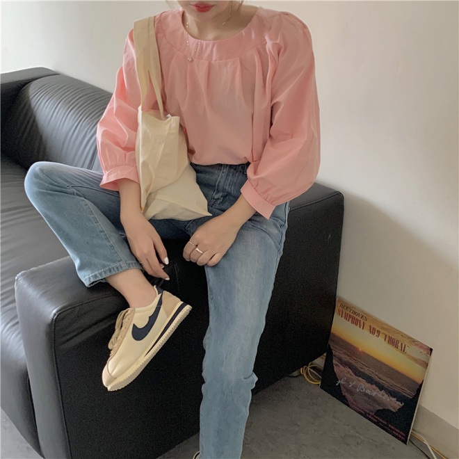 Áo blouse trơn màu đúng là chân ái của nàng công sở, có đến 10 cách diện sang xịn hết cỡ - Ảnh 8.