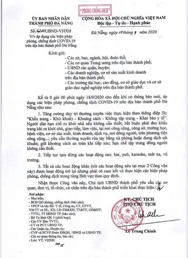 Từ 0 giờ ng&agrave;y mai, Đ&agrave; Nẵng chỉ c&ograve;n tạm dừng 4 loại h&igrave;nh dịch vụ - Ảnh 1.