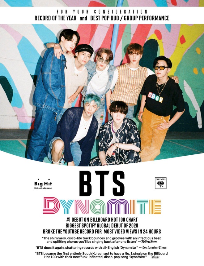 Xôn xao việc BTS nộp đề cử Grammy 2021, liệu boygroup nhà Big Hit có tiếp tục viết nên lịch sử? - Ảnh 2.