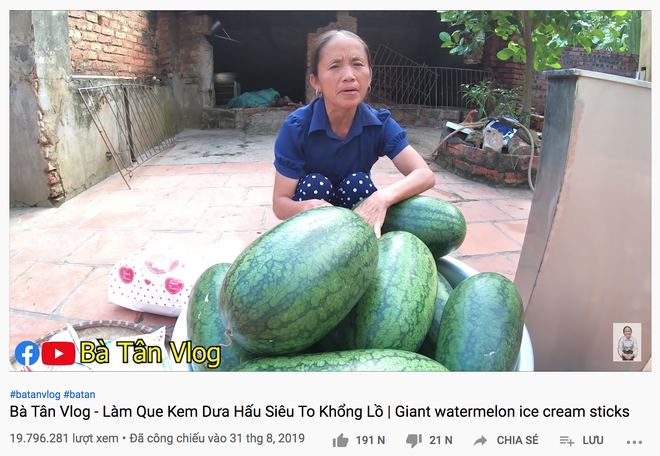 Dù chỉ làm 1 món quen thuộc nhưng Bà Tân Vlog đã có clip lên tới gần 20 triệu views, dẫn đầu các clip view khủng - Ảnh 1.