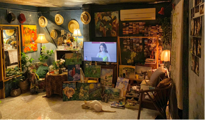 Lạc vào thế giới nghệ thuật với căn phòng DreamRoom của cô gái Đà Lạt: Nhìn thì màu mè nhưng lại chất phết - Ảnh 3.