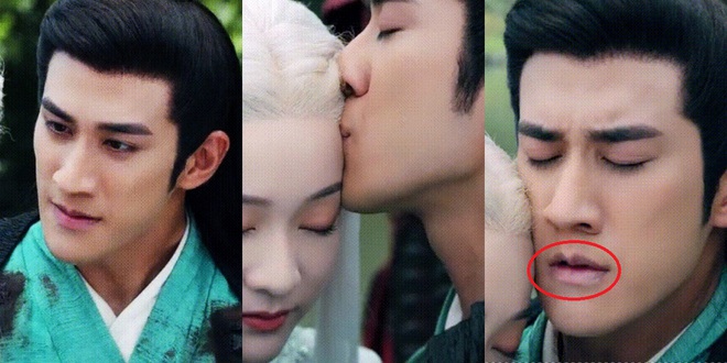 Tai nạn makeup chết cười trong phim Hoa ngữ: “Trúng độc” đến trắng môi, bệch mũi chỉ vì… hôn bạn diễn mặt bự phấn - Ảnh 2. Tai nạn makeup chết cười trong phim Hoa ngữ: “Trúng độc” đến trắng môi, bệch mũi chỉ vì… hôn bạn diễn mặt bự phấn - Ảnh 2.