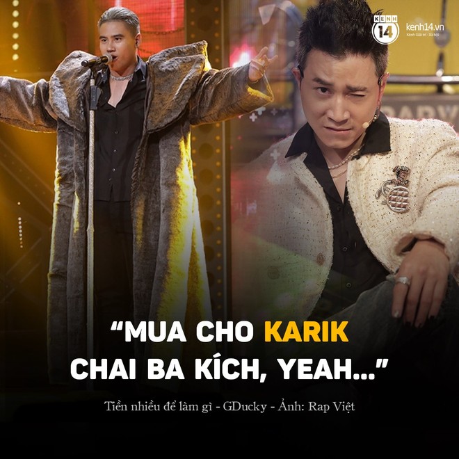 Hậu trường Rap Việt: Karik tiết lộ vẫn chưa nhận được chai ba kích vì GDucky... giàu trong ảo tưởng! - Ảnh 1.