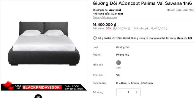 7 mẫu giường ngủ đang được sale mạnh đến 50%, tiết kiệm ngay bạc triệu - Ảnh 13.