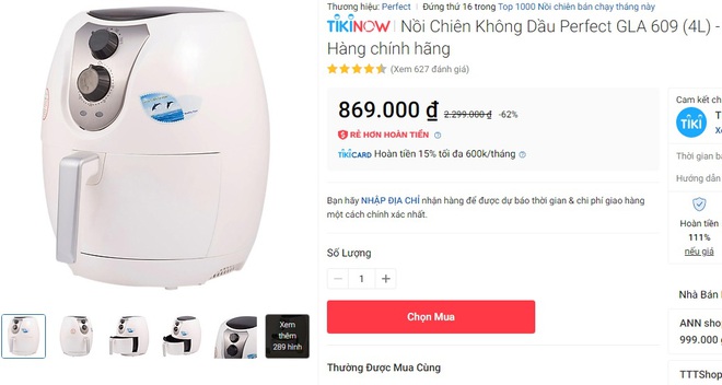 8 nồi chiên không dầu dưới 2 triệu, sale đến 60% chị em nên khuân về gấp - Ảnh 3.