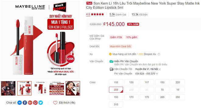 Loạt deal mỹ phẩm sốc dịp Black Friday: Mua 1 tặng 1, giảm 50% siêu hời - Ảnh 1.