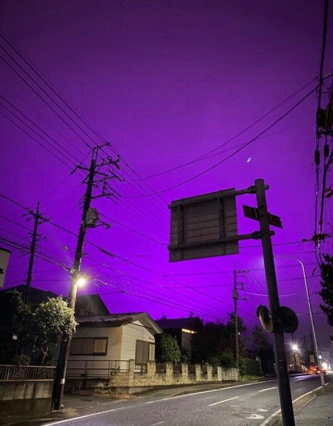 Nhật Bản: Bầu trời bỗng chuyển màu tím như phim kinh dị khiến nhiều người hoang mang, nhưng khi biết nguyên nhân ai nấy đều ngã ngửa - Ảnh 6.