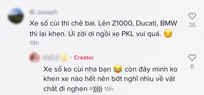 Cô gái bất ngờ bị cà khịa khi chia sẻ lí do không thích ngồi sau xe số - Ảnh 3.