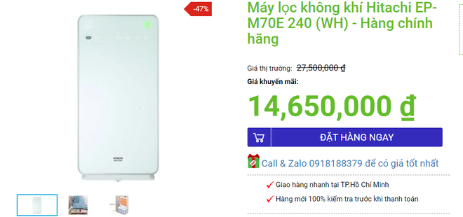 6 máy lọc không khí đang sale tới 70% tội gì không mua - Ảnh 9.