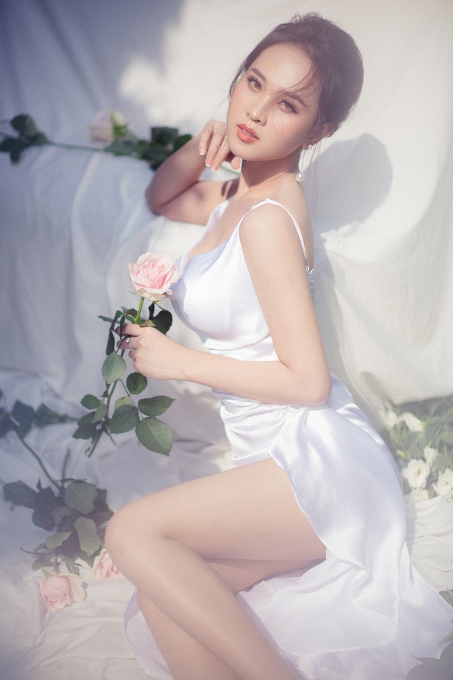 G&aacute;i đẹp xứ Nghệ từng 2 lần thi Hoa hậu khoe nhan sắc gợi cảm trong bộ ảnh mới - Ảnh 1.