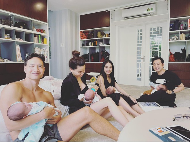 2 gia đ&igrave;nh sinh đ&ocirc;i hot nhất Vbiz H&agrave; Hồ v&agrave; Dương Khắc Linh hội ngộ: Kim L&yacute; khiến chị em mất m&aacute;u v&igrave; mặc... thiếu vải - Ảnh 2.
